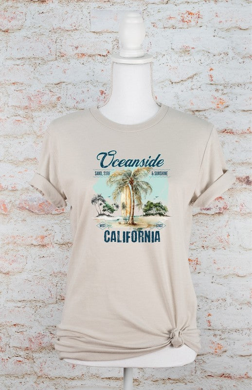 Oceanside Surf Bella Canvas Graphic Tee