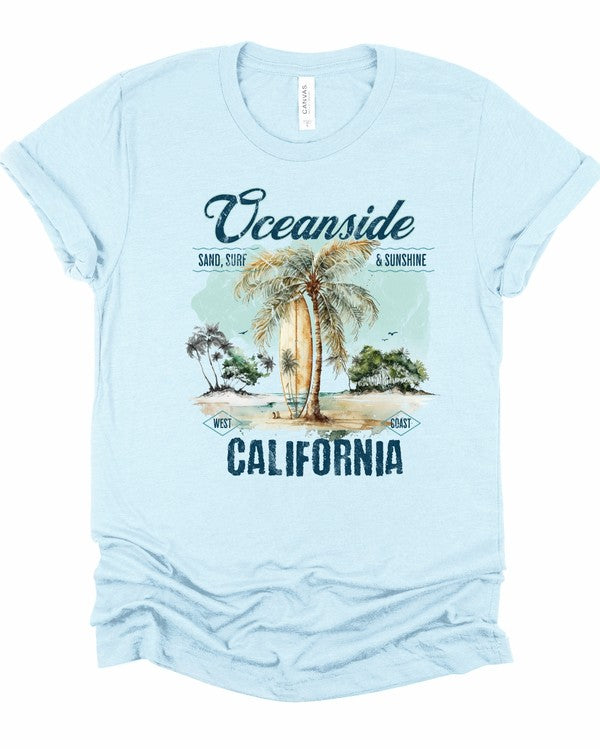 Oceanside Surf Bella Canvas Graphic Tee