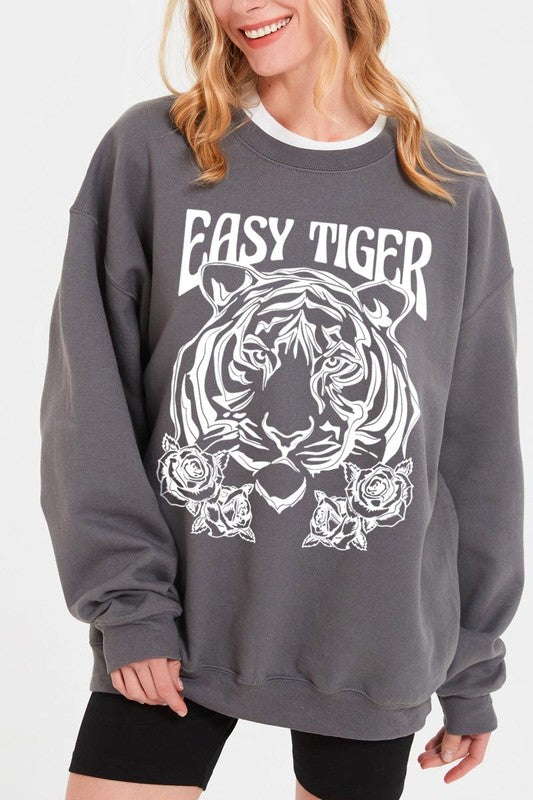 Easy Tiger Graphic Fleece Sweatshirts