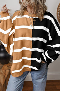 Women Colorblock Oversized Sweatshirts