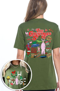 Christmas Movie Story Front & Back Graphic Tee