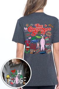 Christmas Movie Story Front & Back Graphic Tee