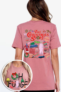 Christmas Movie Story Front & Back Graphic Tee