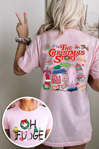 Christmas Movie Story Front & Back Graphic Tee