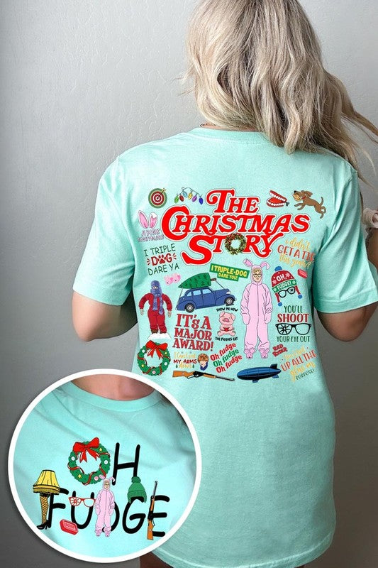 Christmas Movie Story Front & Back Graphic Tee