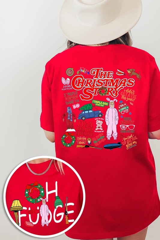 Christmas Movie Story Front & Back Graphic Tee