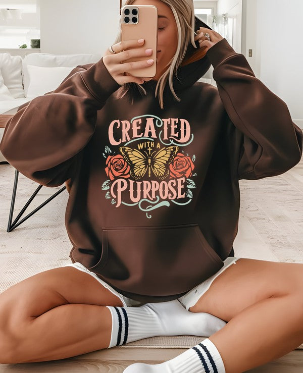 Created with Purpose Graphic Hoodie