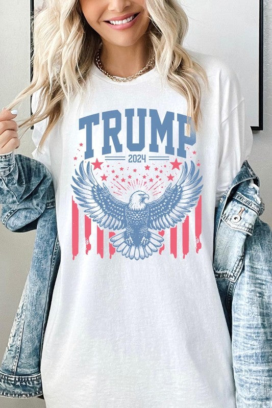 Trump Eagle 2024 Graphic Heavy Cotton Tee