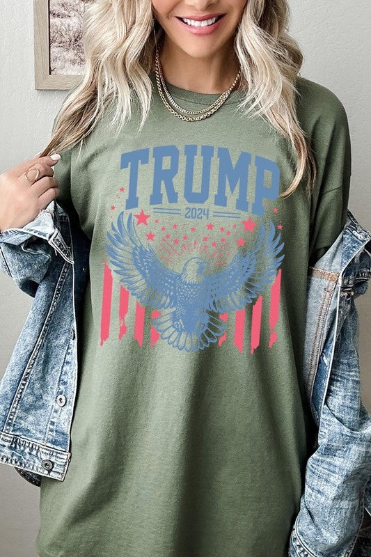 Trump Eagle 2024 Graphic Heavy Cotton Tee