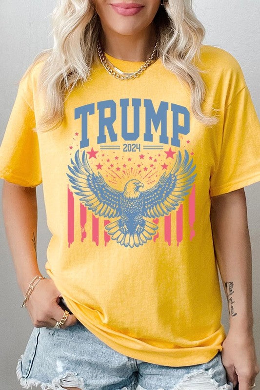 Trump Eagle 2024 Graphic Heavy Cotton Tee