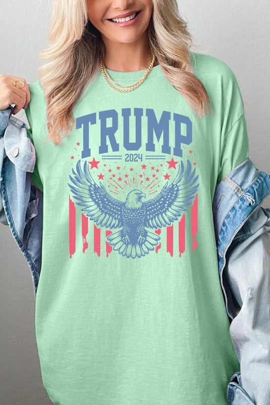 Trump Eagle 2024 Graphic Heavy Cotton Tee