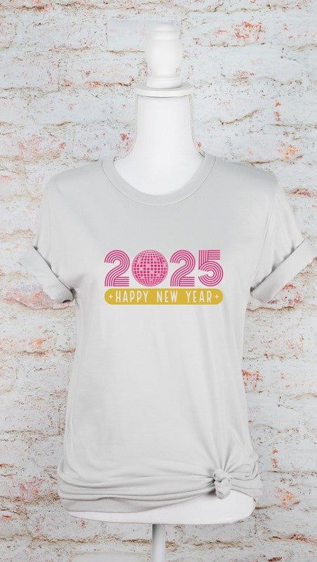 2025 Happy New Year Graphic Boutique Tee