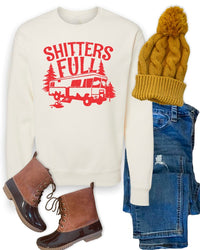 Shitters Full Holiday Cozy Crew Sweatshirt