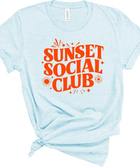 Sunset Social Club Bella Canvas Graphic Tee