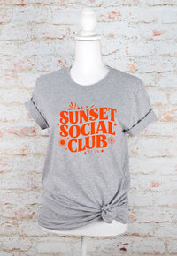 Sunset Social Club Bella Canvas Graphic Tee