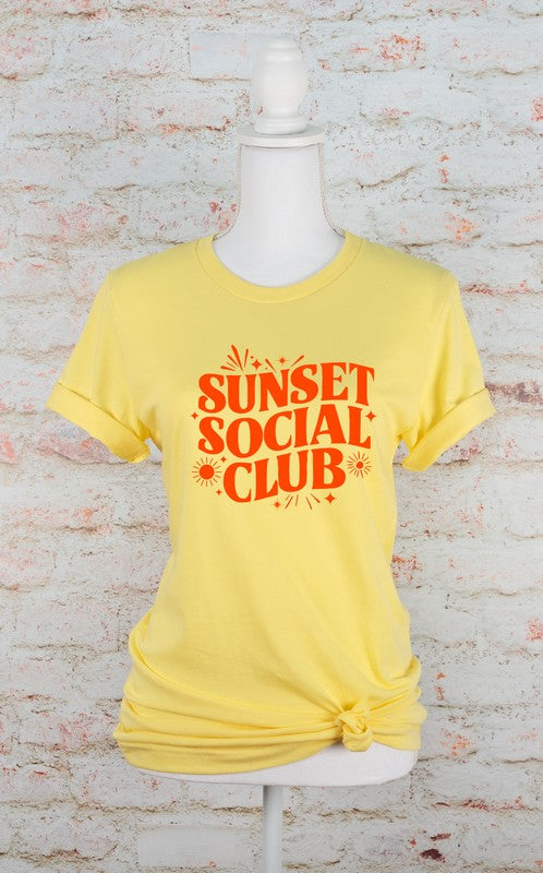 Sunset Social Club Bella Canvas Graphic Tee