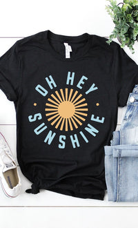Oh Hey Sunshine Circle Graphic Tee PLUS