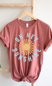 Oh Hey Sunshine Circle Graphic Tee PLUS