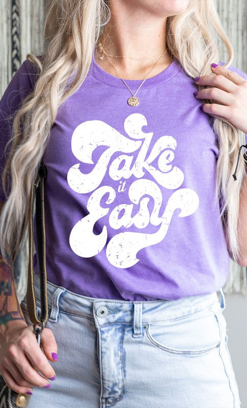 Groovy Take it Easy Graphic Tee PLUS