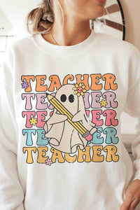 SPOOKY GHOST TEACHER Graphic Sweatshirt