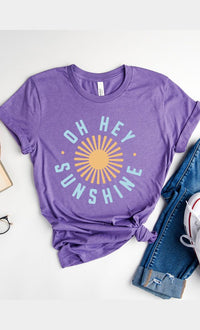 Oh Hey Sunshine Circle Graphic Tee PLUS