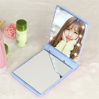 Folding LED Pocket Cosmetic Mirror