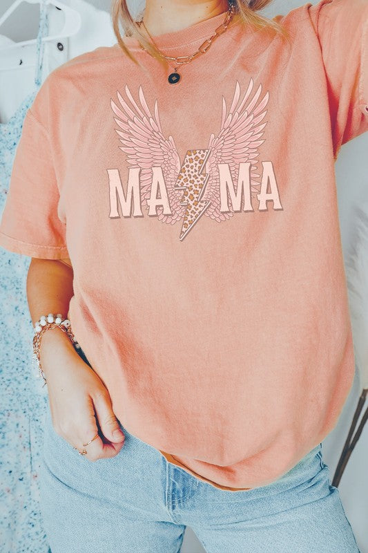 Mama Leopard Lightning Comfort Colors Graphic Tee