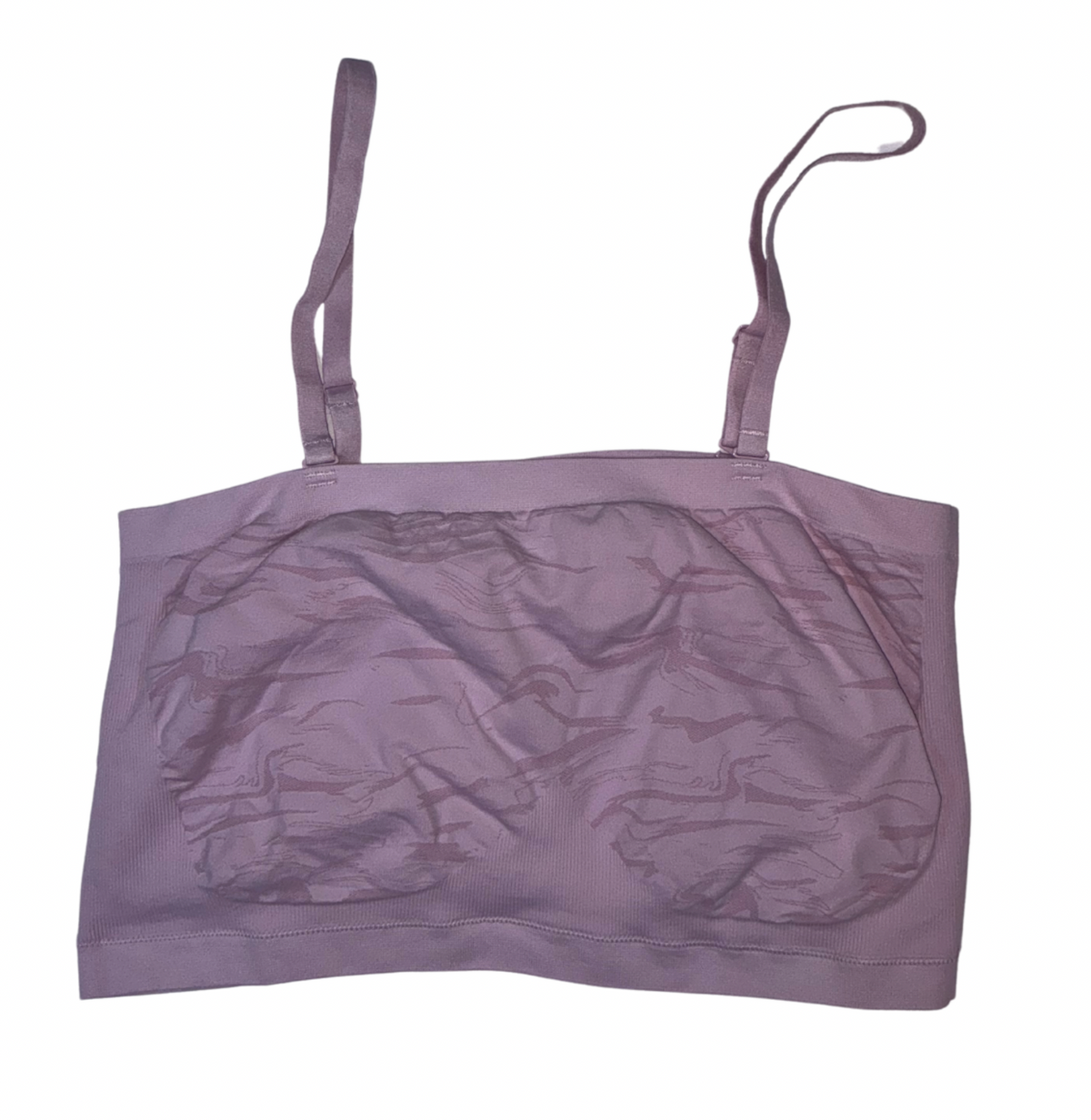 Pink Gymshark bandeau tank with removable straps – versatile women’s top – Ivy & Lane