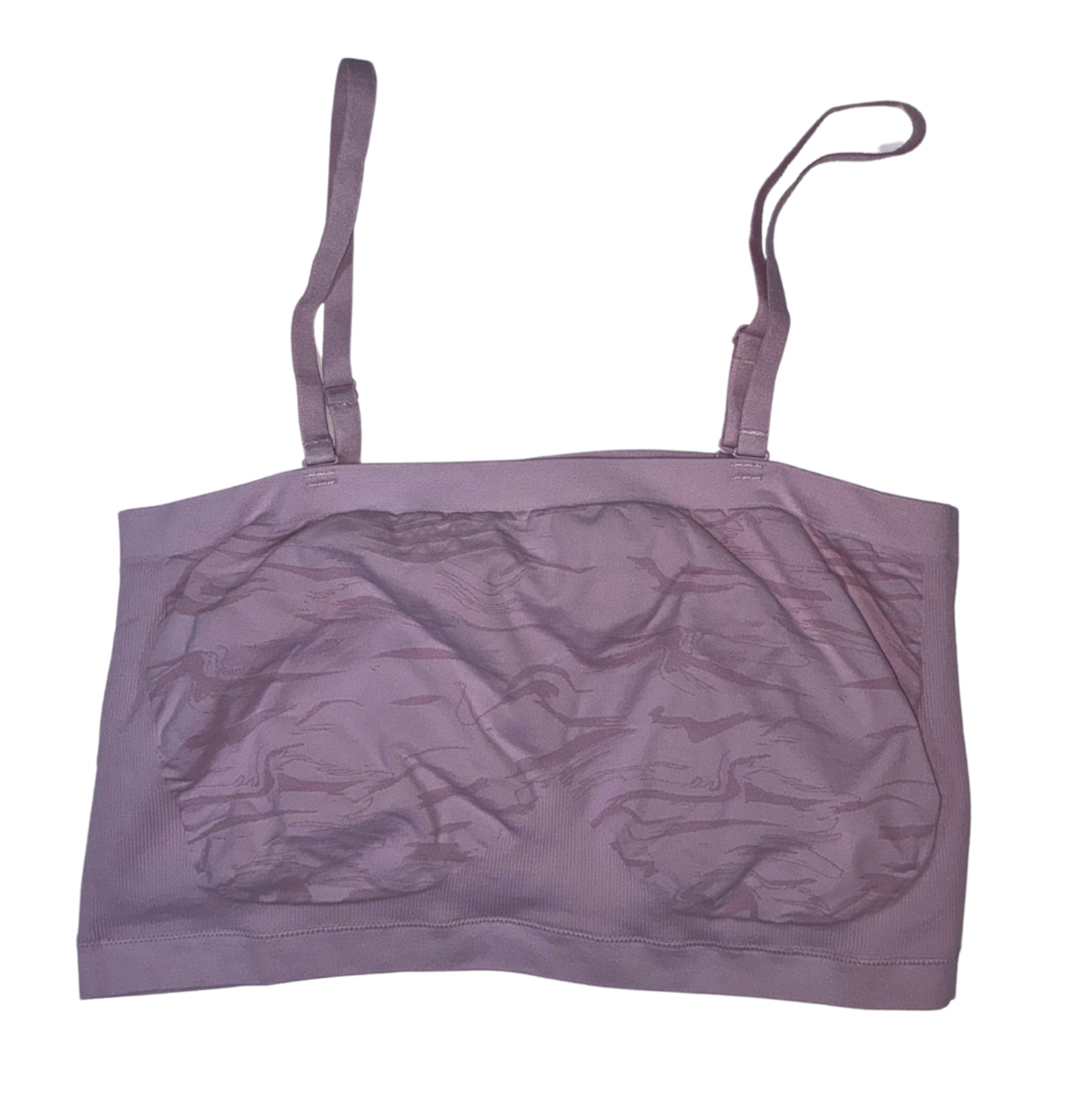 Pink Gymshark bandeau tank with removable straps – versatile women’s top – Ivy & Lane