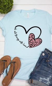 Do All Things With Love Graphic Tee PLUS SIZE