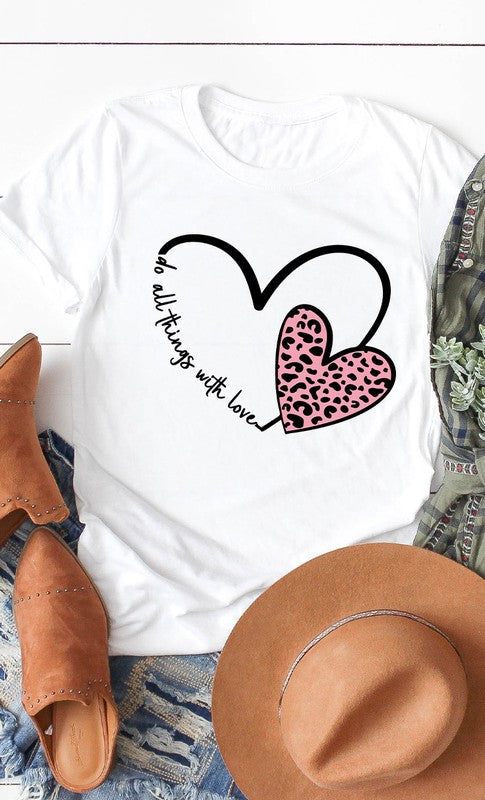 Do All Things With Love Graphic Tee PLUS SIZE