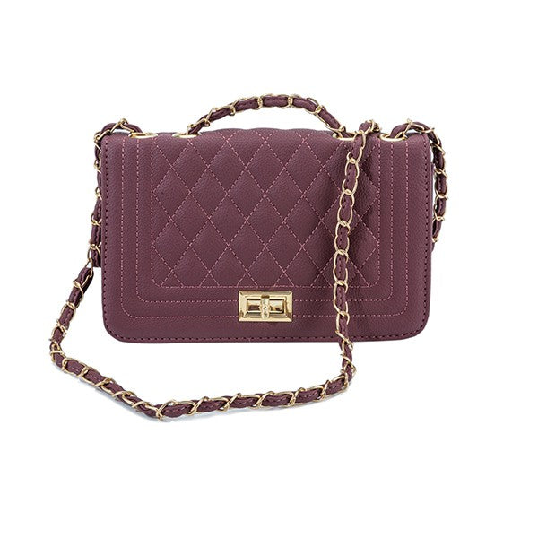 PU LEATHER QUILTED FASHION BAG - Ivy & Lane