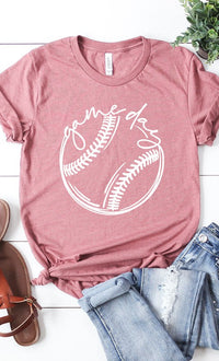 Cursive Game Day Baseball Graphic Tee PLUS