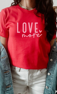 Love More Heart PLUS SIZE Graphic Tee