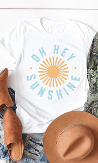 Oh Hey Sunshine Circle Graphic Tee PLUS