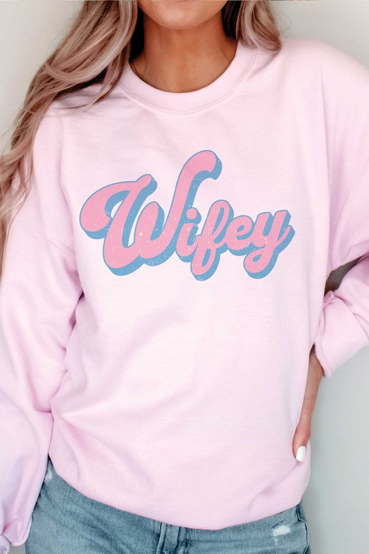 PLUS SIZE - WIFEY Graphic Sweatshirt