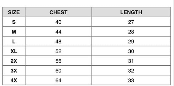 West Coast Cozy Crewneck Sweatshirt Size Chart - Ivy & Lane