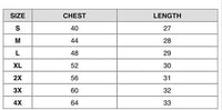 West Coast Cozy Crewneck Sweatshirt Size Chart - Ivy & Lane