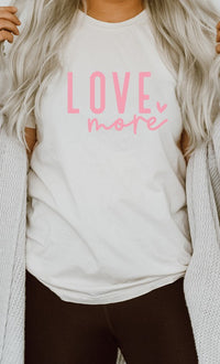 Love More Heart PLUS SIZE Graphic Tee