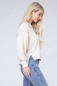 Brushed Melange Hacci Oversized Sweater - Ivy & Lane