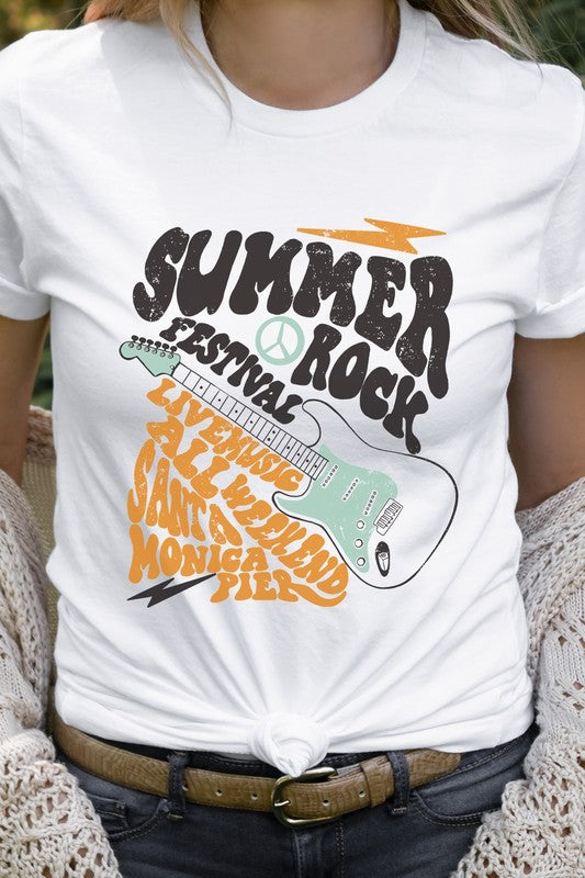 Summer Rock Festival Live Music Graphic Tee