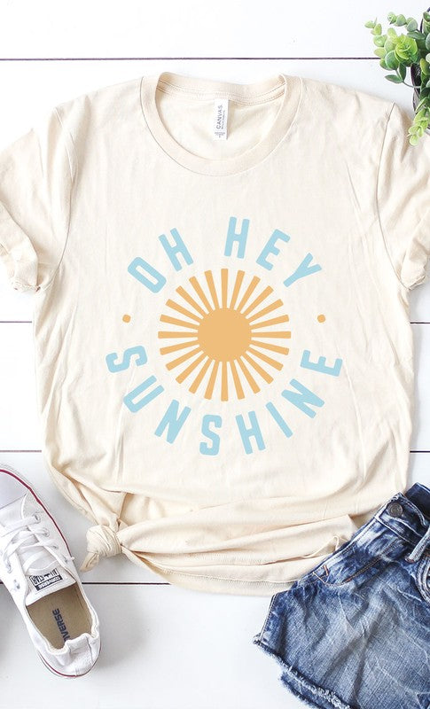 Oh Hey Sunshine Circle Graphic Tee PLUS