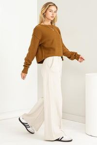 Cuddly Classic Long Sleeve Sweater - Ivy & Lane