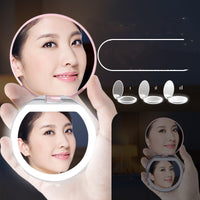 Led Makeup Mirror Small Mirror With Light Female
