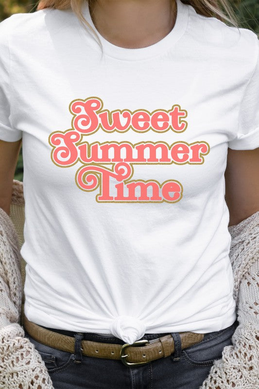 Retro Metallic Sweet Summer Time Graphic Tee