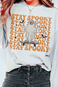 STAY SPOOKY GHOST Graphic Sweatshirt