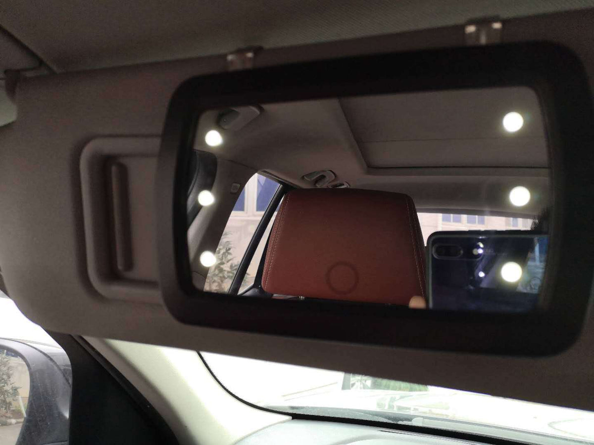 Car LED Cosmetic Mirror Sun Visor