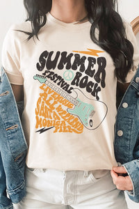 Summer Rock Festival Live Music Graphic Tee