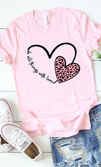 Do All Things With Love Graphic Tee PLUS SIZE