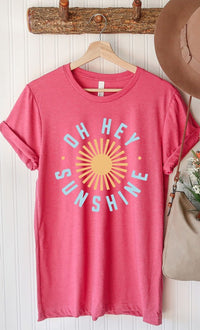 Oh Hey Sunshine Circle Graphic Tee PLUS